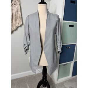 Anthropologie Maison d'Amelie Small Black Check Open Jacket Blazer XS